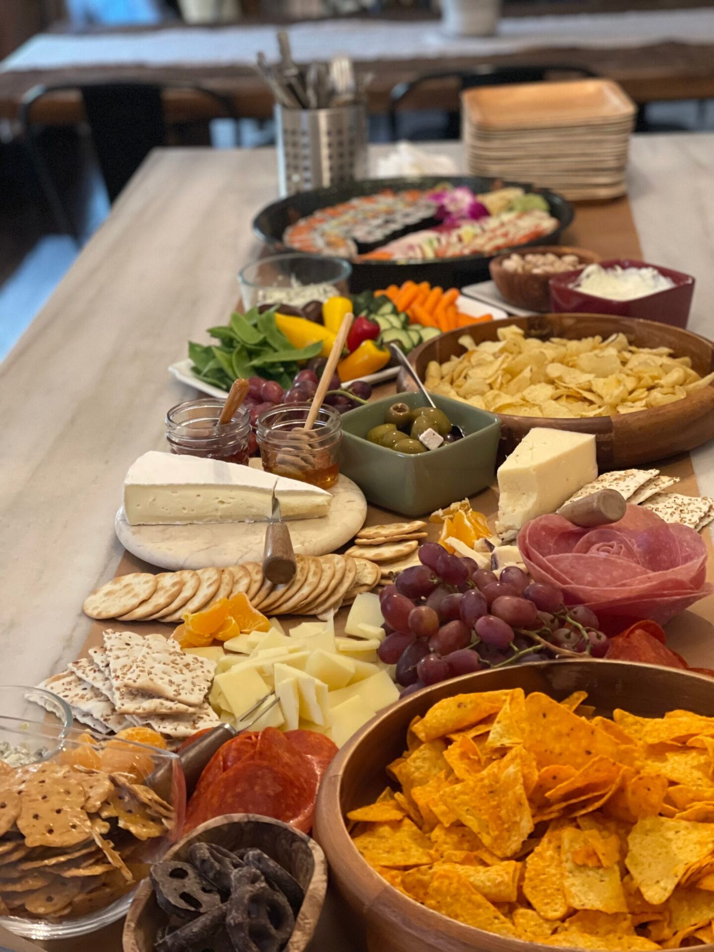 large charcuterie board
