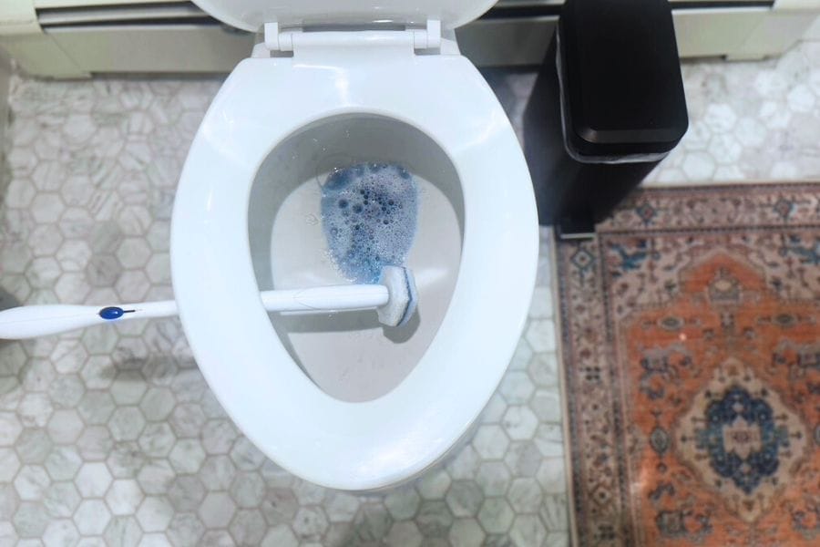 how to clean a toilet