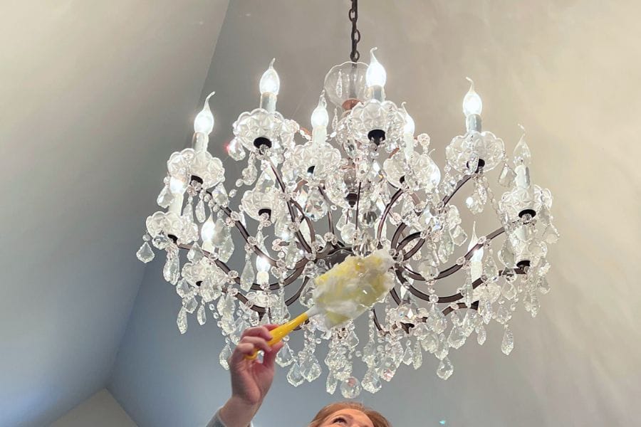 chandelier cleaning