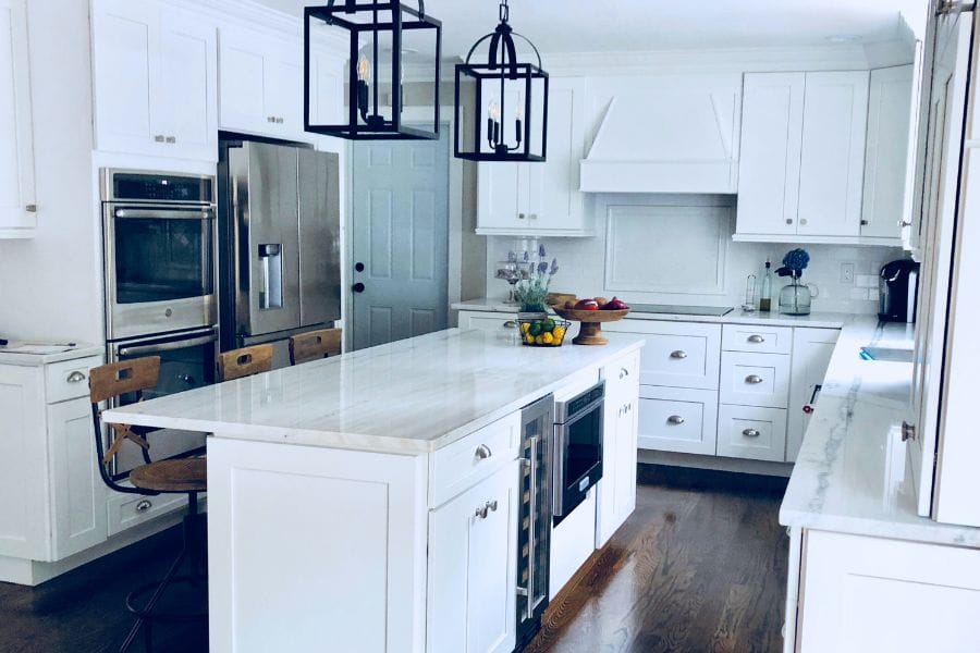 Clean white kitchen