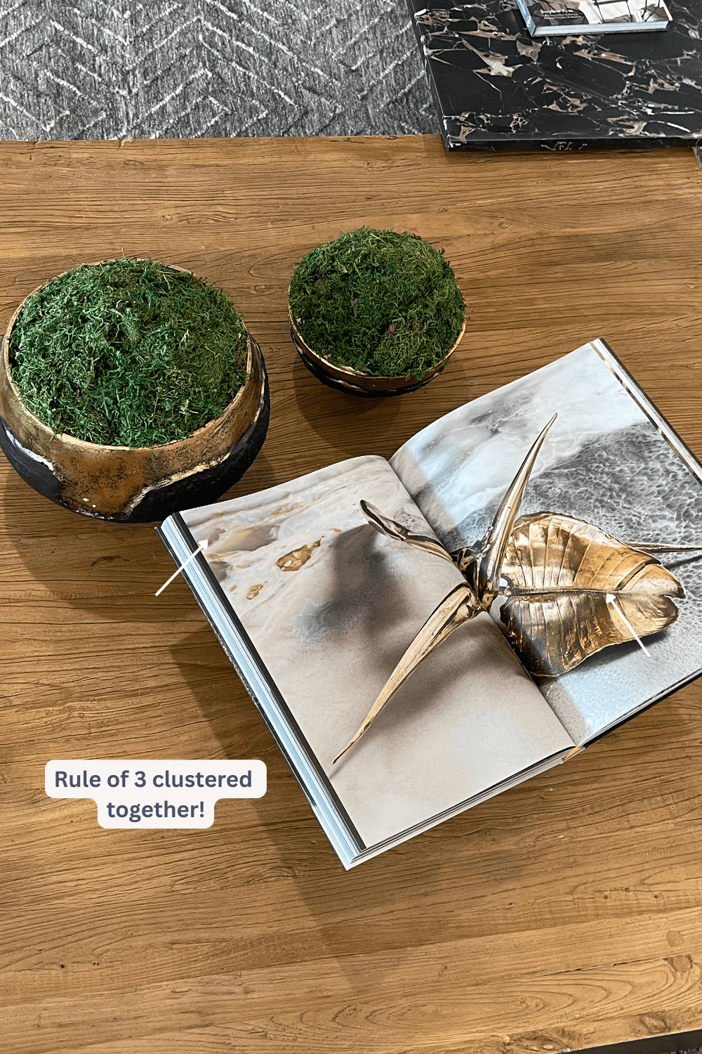 decorating the coffee table
