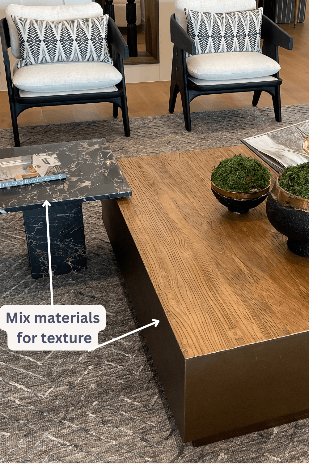 decorating a square coffee table