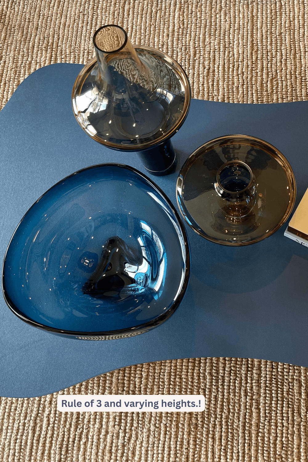 decorating an odd shape coffee table