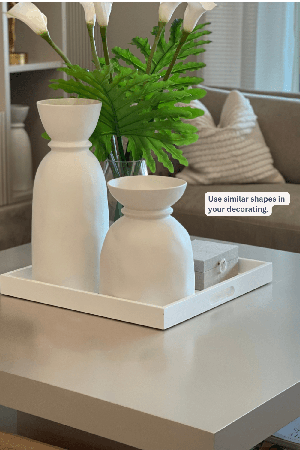 decorating a square coffee table