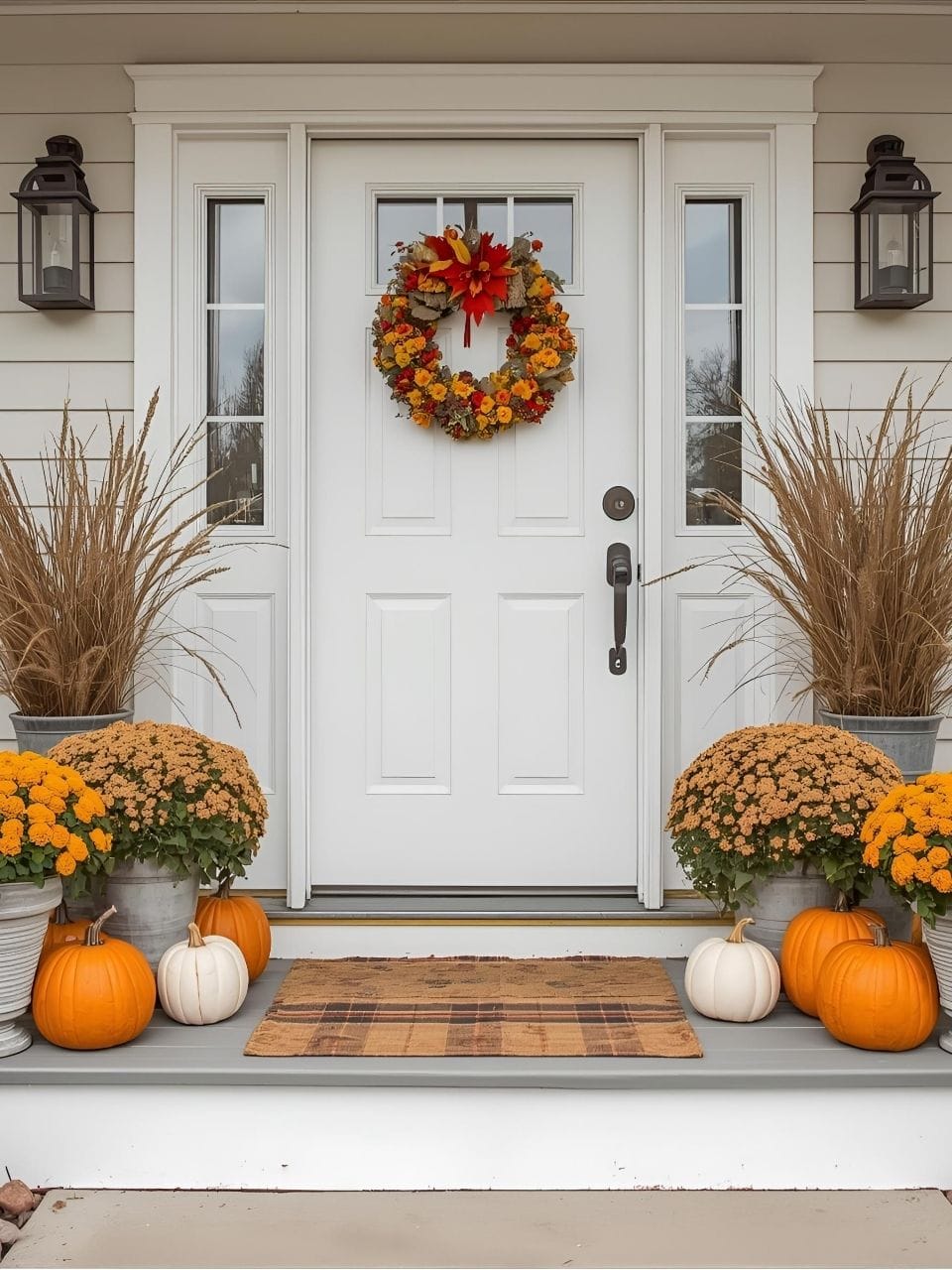simple fall porch decor How to decorate a fall front porch