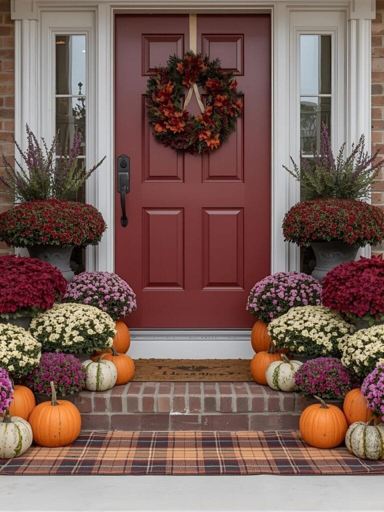 Simple fall porch decorating ideas