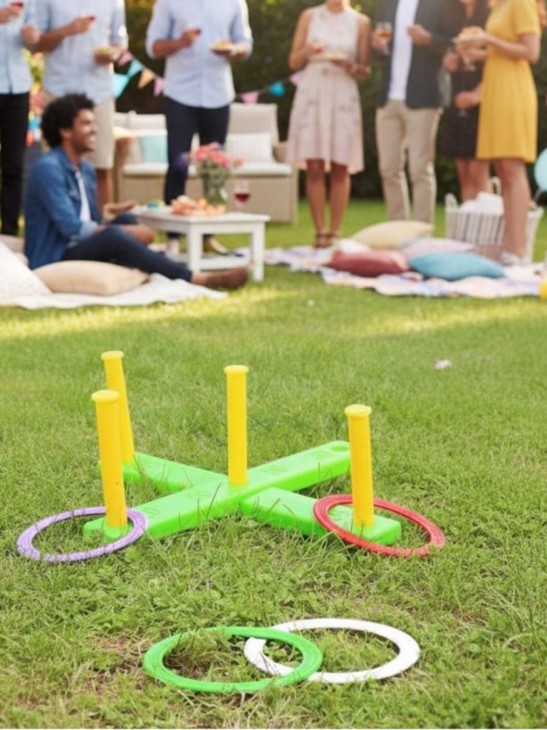 ring toss at a party