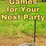 horseshow game set up at a party.