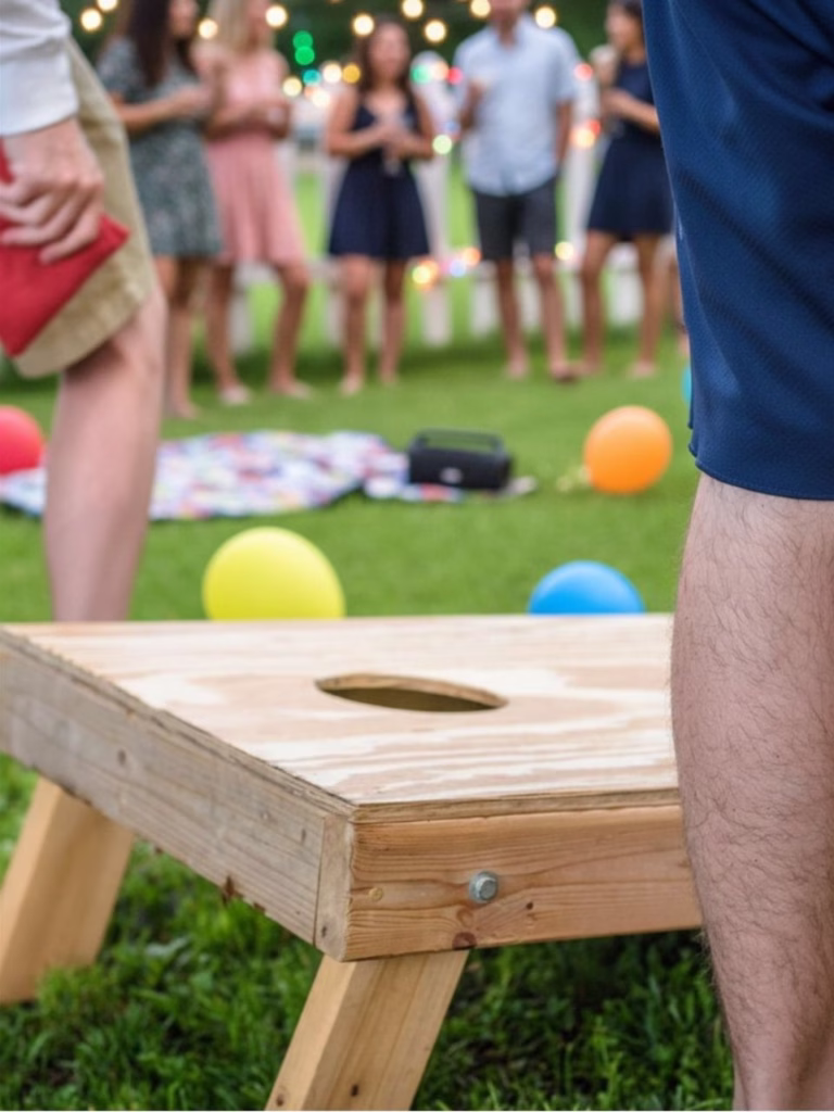 a cornhole board